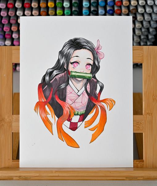 Nezuko ORIGINAL - COPIC MARKER