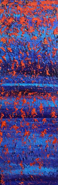 12x36 Abstract - Red/Blue picture