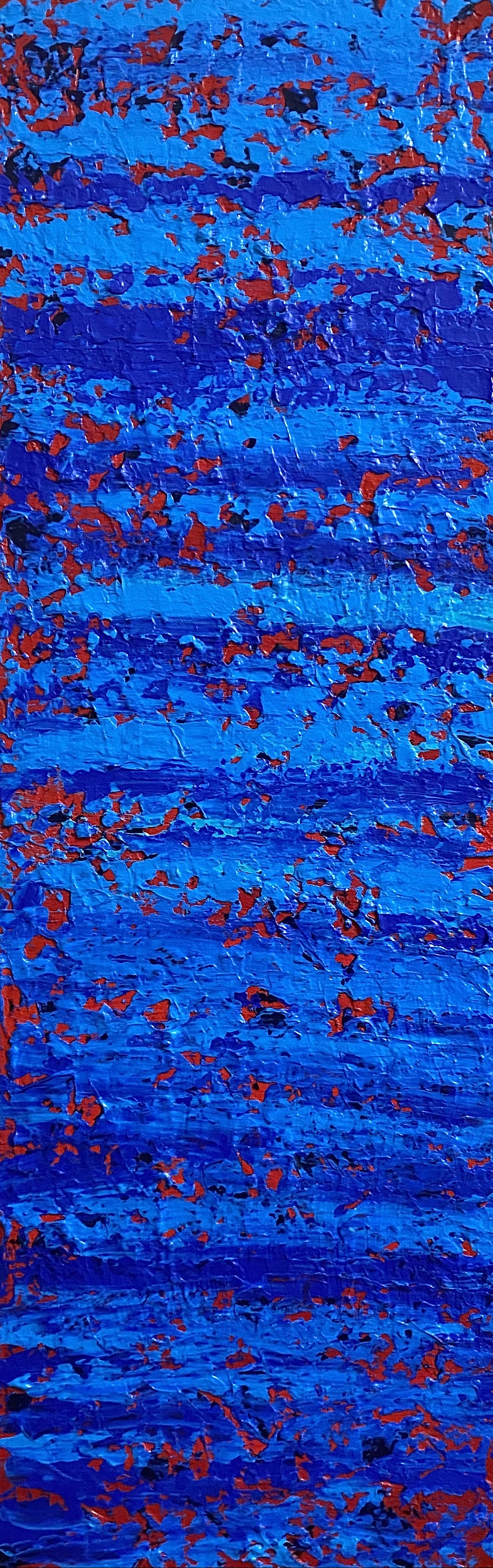 12x36 Abstract - Blue picture