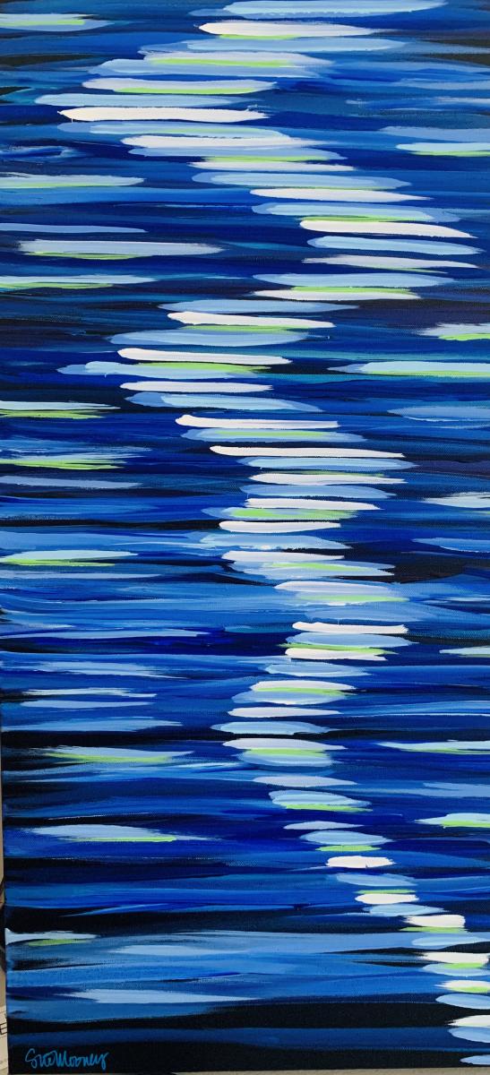 Blue Light Blue Mesmerizing Abstract picture