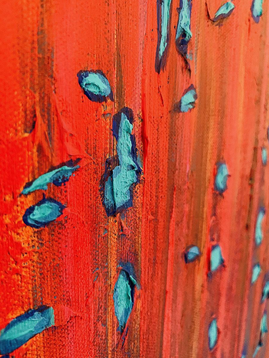 Blue Red Abstract picture