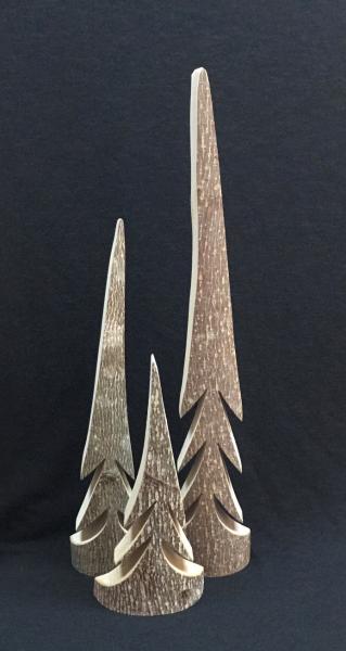 Trees With Bark   3 Piece Set