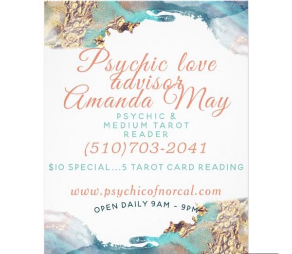 Psychic love advisor Amanda May