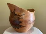 Natural edge ambrosia Maple vase #34