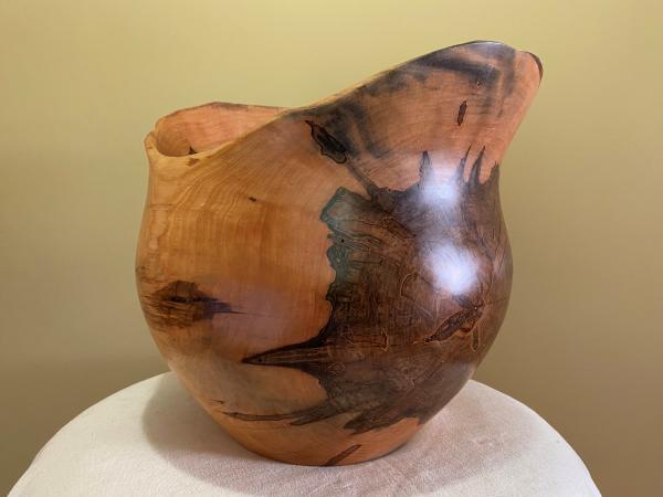 Natural edge ambrosia Maple vase #34 picture