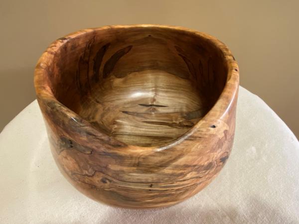 Natural edge spalted ambrosia Maple bowl #27 picture