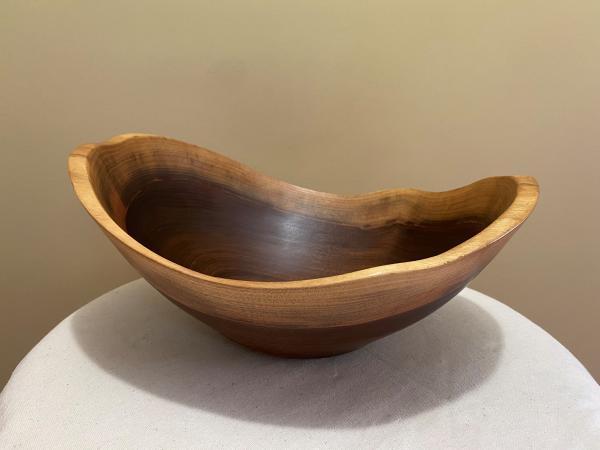 Natural edge Walnut salad bowl #17 picture