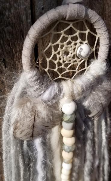 gray + white + cream + Howlite small dream catcher (sku222) picture