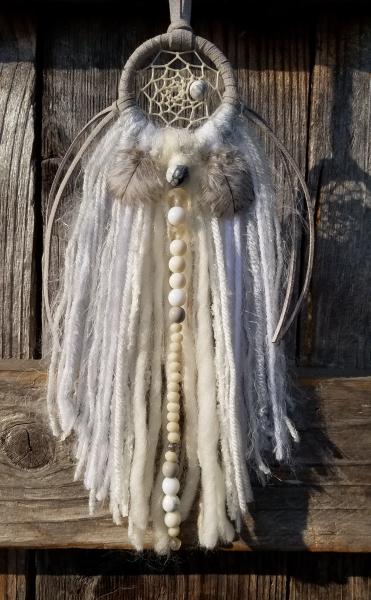 gray + white + cream + Howlite small dream catcher (sku223) picture