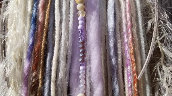 lavender + purple + blue + gray + cream dream catcher (sku380) picture