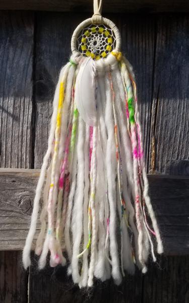 bright + soft + colorful yellow dream catcher (sku354) picture