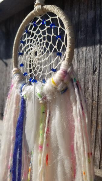 bright + soft + colorful cobalt blue dream catcher (sku359) picture