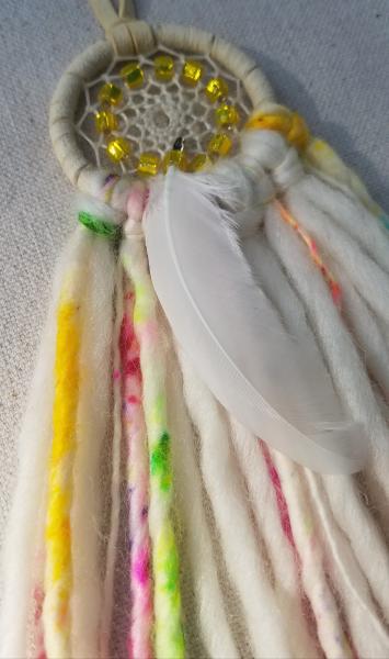 bright + soft + colorful yellow dream catcher (sku354) picture