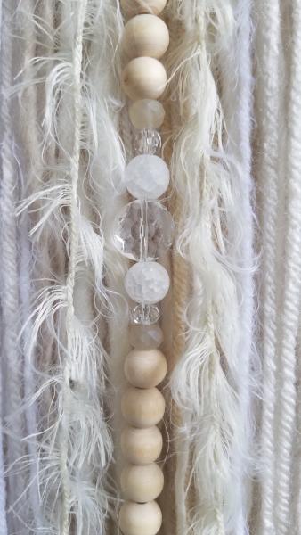 white + cream + genuine crystals medium dream catcher (sku528) picture