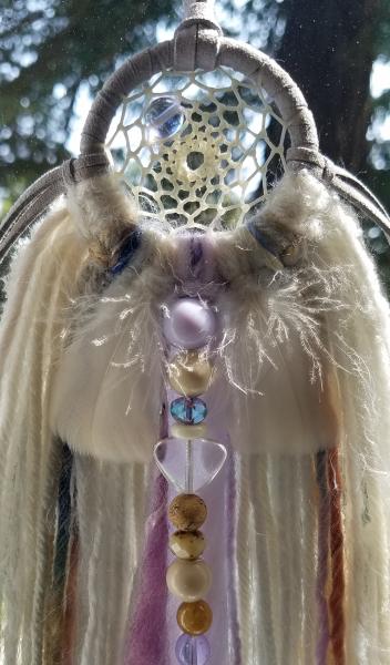 lavender + purple + blue + gray + cream dream catcher (sku381) picture