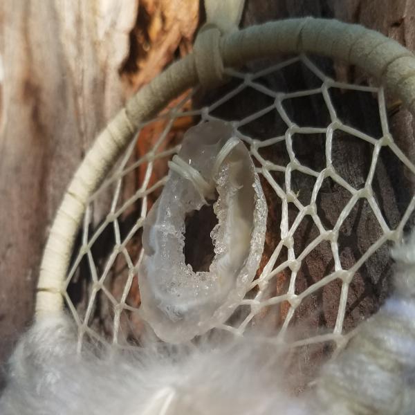 geode slice + cream dream catcher (sku385) picture