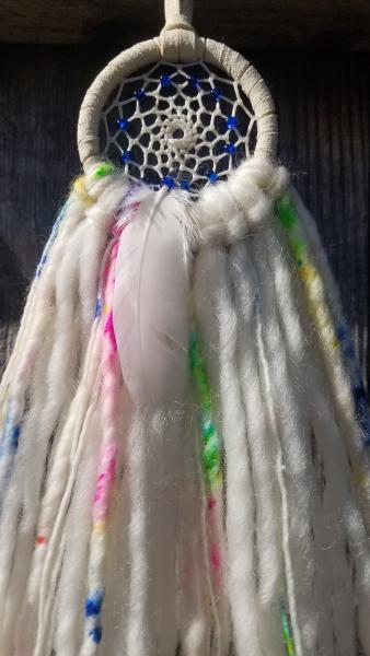 bright + soft + colorful cobalt blue dream catcher (sku356) picture