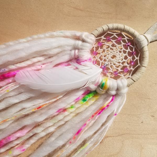 bright + soft + colorful pink dream catcher (sku357) picture