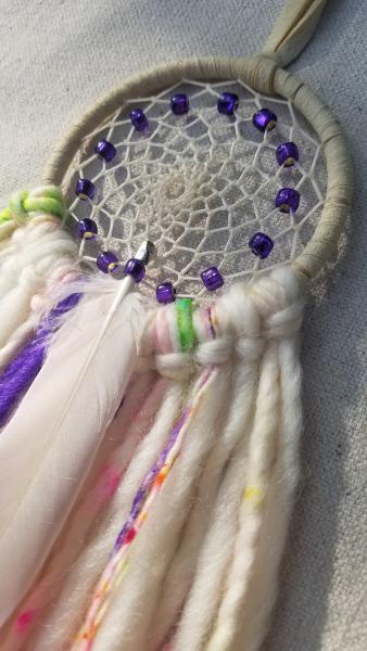 bright + soft + colorful purple dream catcher (sku361) picture