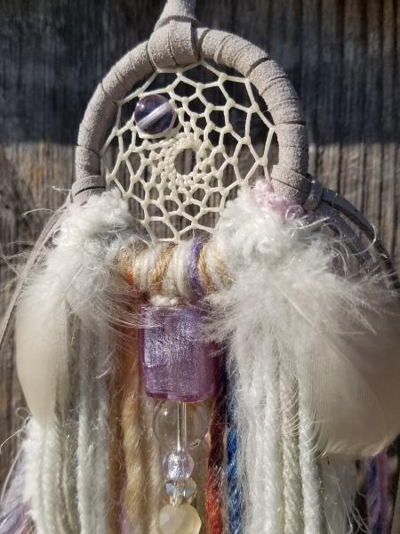 lavender + purple + blue + gray + cream dream catcher (sku383) picture