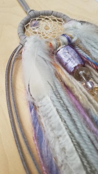 lavender + purple + blue + gray + cream dream catcher (sku383) picture