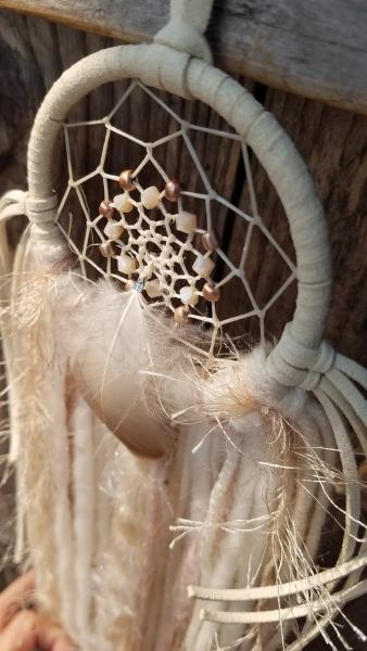 cream + peach + light coral pink dream catcher (sku250) picture