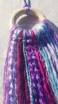 colorful purple + teal + magenta + maroon minimalist dream catcher (sku282)