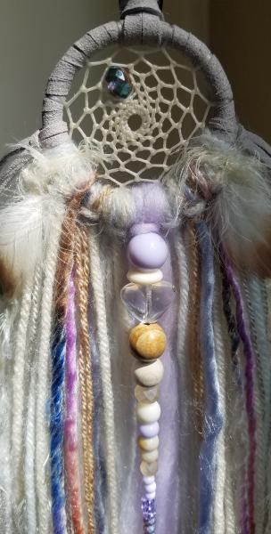 lavender + purple + blue + gray + cream dream catcher (sku380) picture