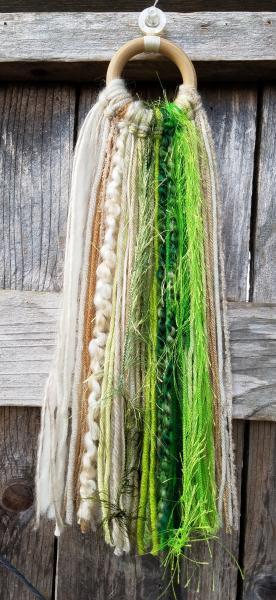 bright green + cream minimalist dream catcher (sku100) picture