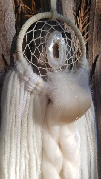 geode slice + cream dream catcher (sku385) picture