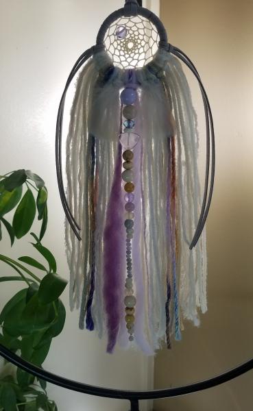 lavender + purple + blue + gray + cream dream catcher (sku381) picture