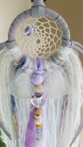 lavender + purple + blue + gray + cream dream catcher (sku381) picture