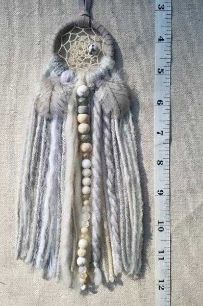 gray + white + cream + Howlite small dream catcher (sku222) picture