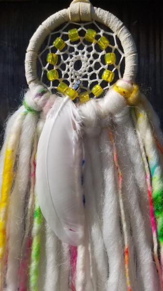 bright + soft + colorful yellow dream catcher (sku354) picture