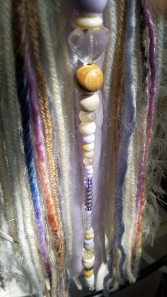 lavender + purple + blue + gray + cream dream catcher (sku380) picture