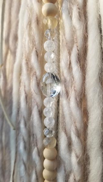 cream + genuine crystals small dream catcher (sku90) picture