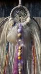 lavender + purple + blue + gray + cream dream catcher (sku381)