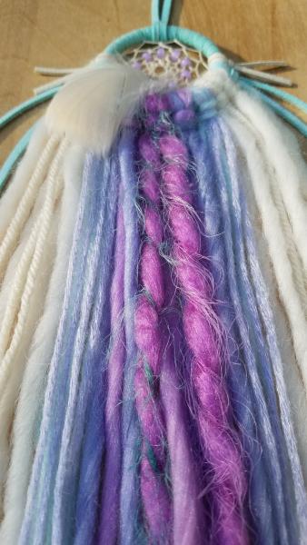 purple + aqua + cream + periwinkle dream catcher (sku376) picture