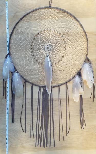 extra large dusty clay brown + Sandalwood dream catcher (sku490) picture