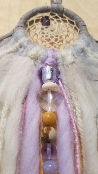 lavender + purple + blue + gray + cream dream catcher (sku382) picture