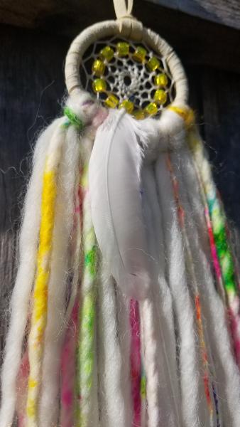 bright + soft + colorful yellow dream catcher (sku354) picture