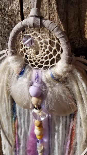 lavender + purple + blue + gray + cream dream catcher (sku381) picture