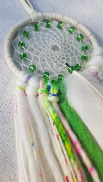 bright + soft + colorful green dream catcher (sku362)