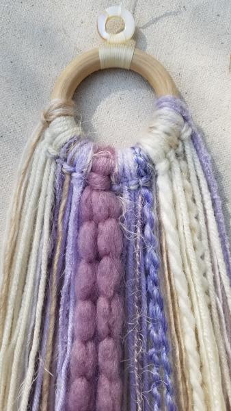 dusty purples + creams minimalist dream catcher (sku25) picture