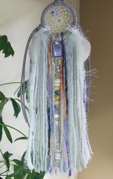 lavender + purple + blue + gray + cream dream catcher (sku383) picture