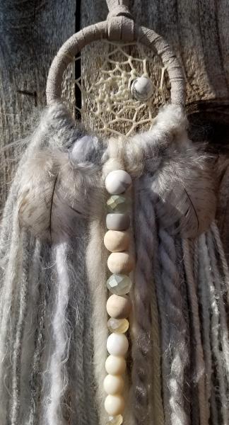 gray + white + cream + Howlite small dream catcher (sku222) picture