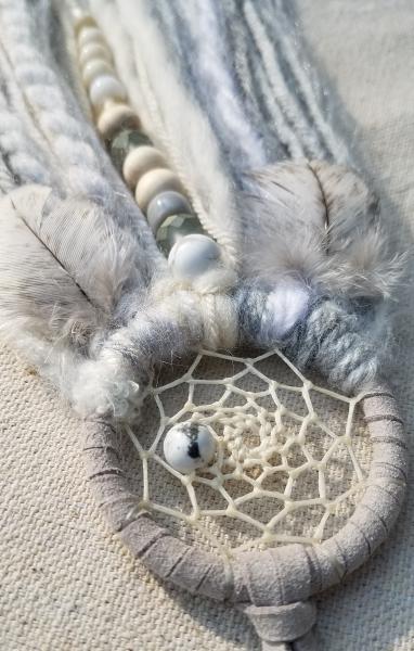 gray + white + cream + Howlite small dream catcher (sku222) picture