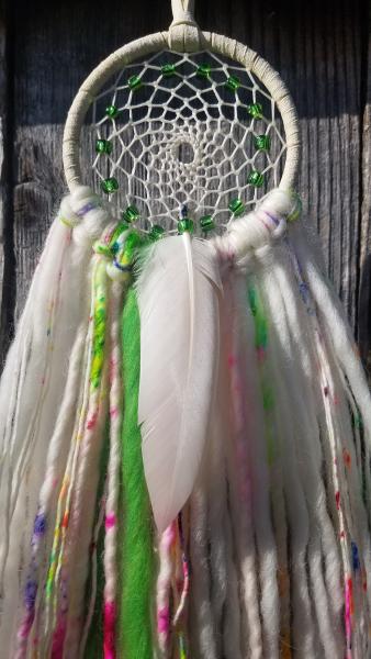 bright + soft + colorful green dream catcher (sku362) picture