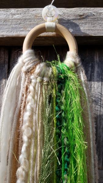 bright green + cream minimalist dream catcher (sku100) picture