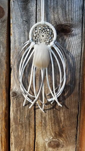 white + silver + stars small dream catcher (sku508) picture